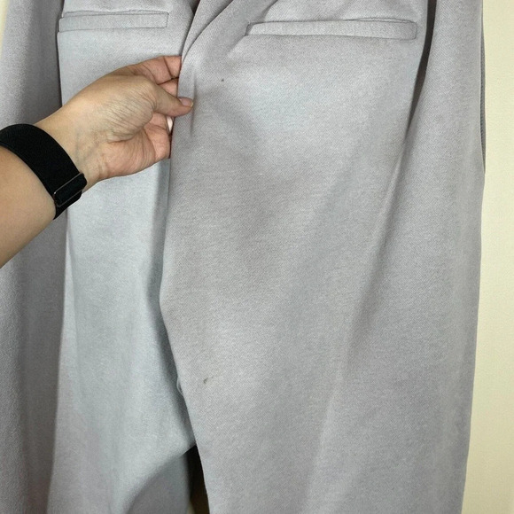 Awet Sweatpants Men's Size L Gray Cotton Tapered Legs Logo Pockets Drawstring - Picture 10 of 13